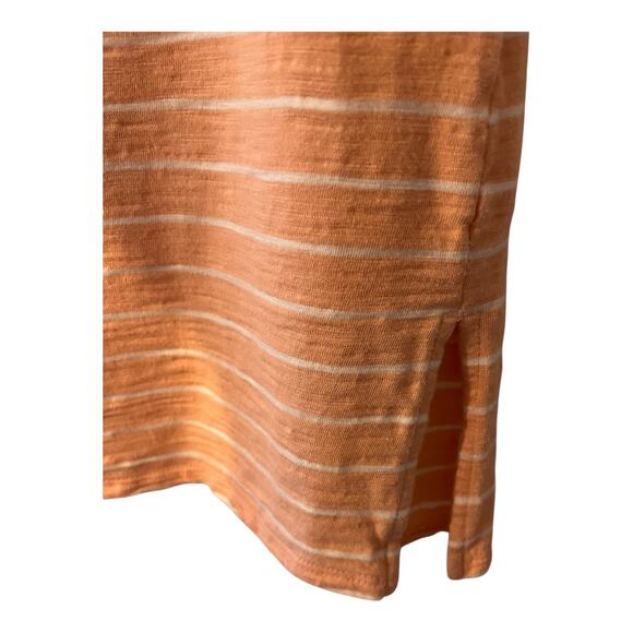 Chico’s The Perfect Tee Stripped Peach Cream Cotton Modal
TShirt Size 0 Small - Picture 5 of 9